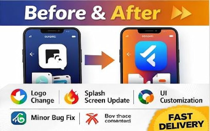 customize, reskin and rebrand to make your app modern and bug free
