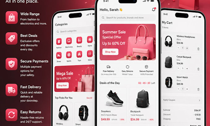 develop a professional mobile app for android and IOS