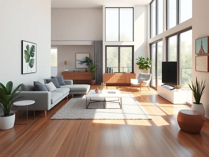 3d rendering walkthrough animation architecture floor plan interior ...