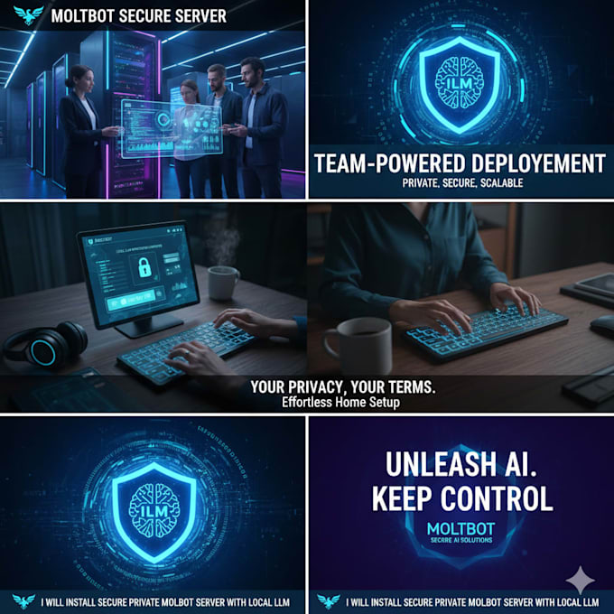 install secure private moltbot server with local llm