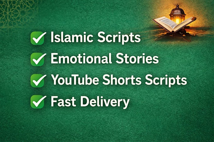 write urdu islamic youtube scripts and stories