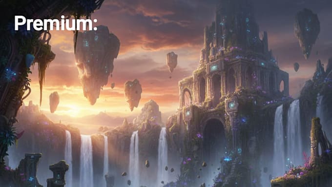 create ai cinematic environment backgrounds for streamers