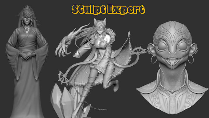 sculpt 3d printing stl file dnd fantasy miniatures character