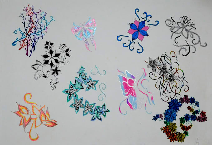 custom hand drawn fashion prints and patterns