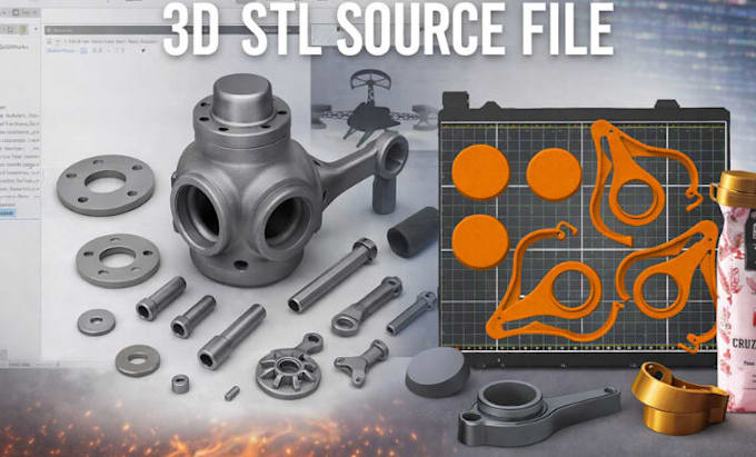 design 3d printing models and create stl files for 3d printing