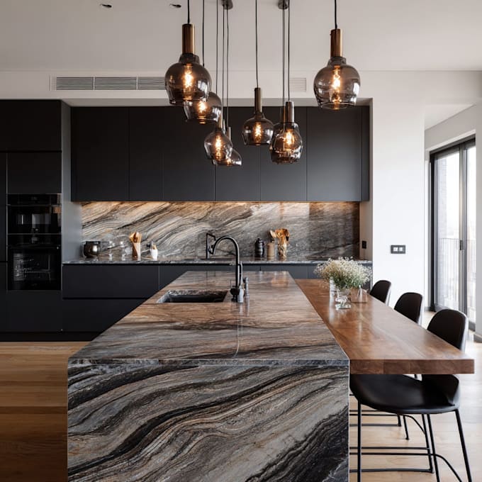realizaré el diseño interior y renderizado de tu cocina
