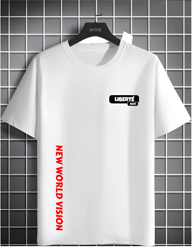 create clean typography graphic for t shirt printing