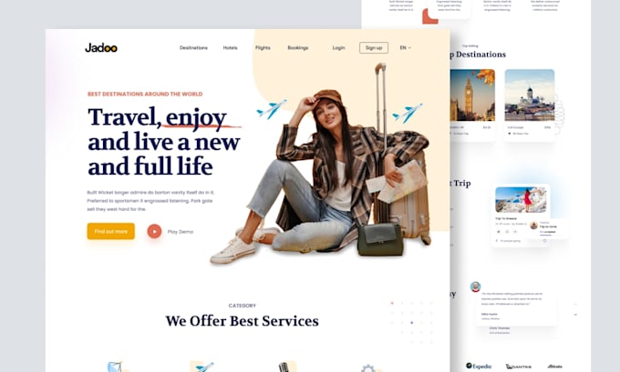 Design modern website ui ux design for your business by Feroja_ui_ux ...