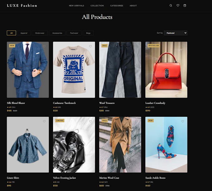 develop ecommerce website with custom features and payment integration