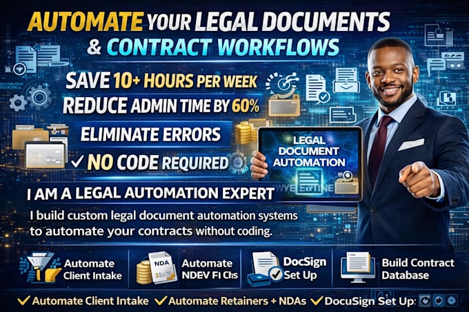 build legal website document automation contract workflow system nda generation