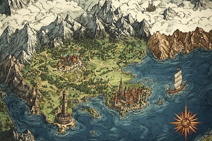 fantasy map design fantasy map
