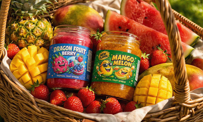 design food and beverage packaging, pouch and label design