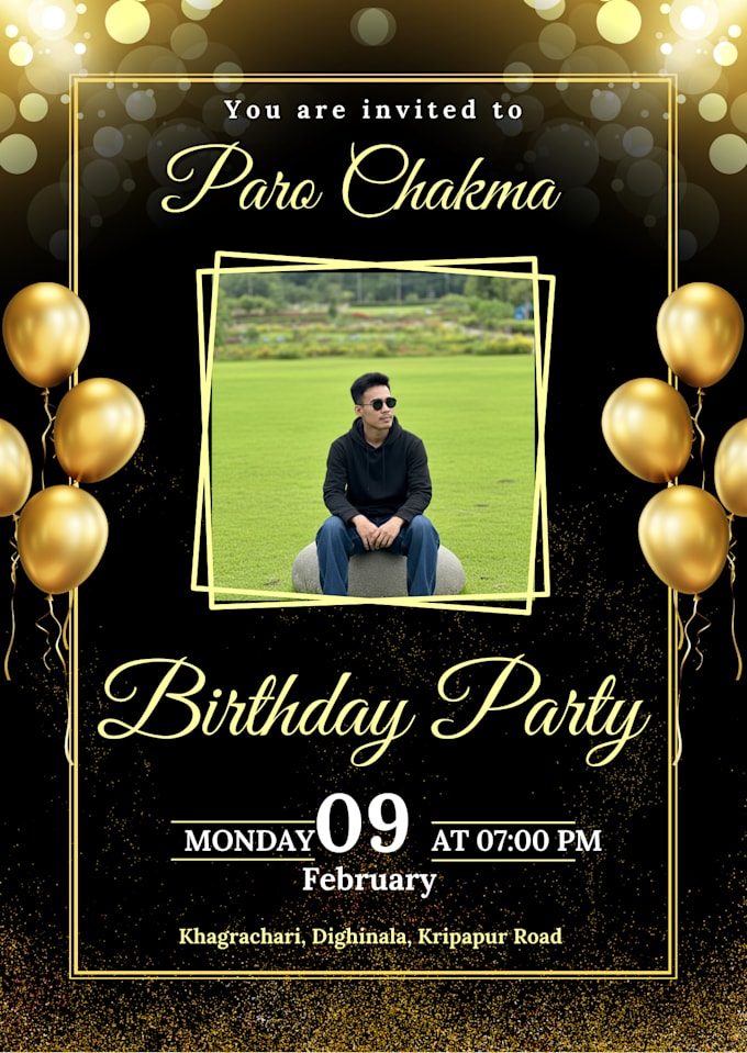 design creative invitation banner for any event