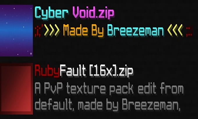make you a custom minecraft texture pack 2