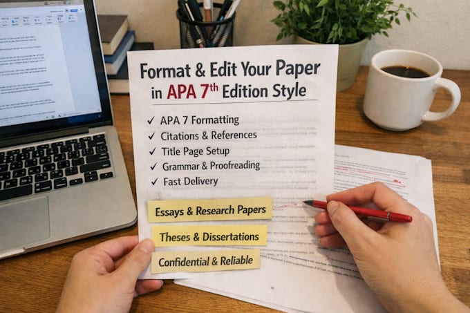 format and edit your paper in apa 7th edition style