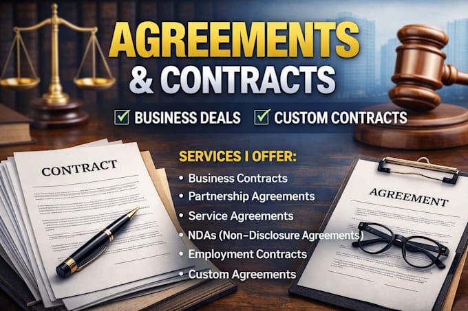 draft professional business contracts agreements and ndas