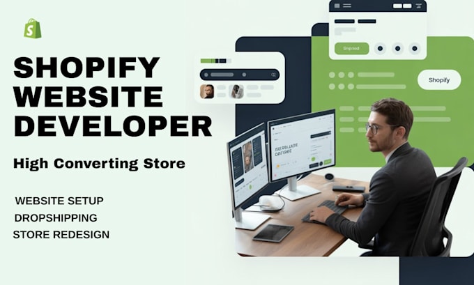 design shopify website, dropshipping store, shopify store development