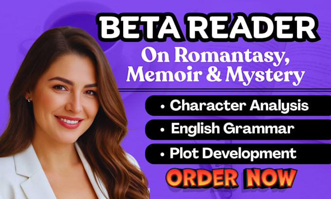 be your beta reader for ya memoir, romantasy and mystery