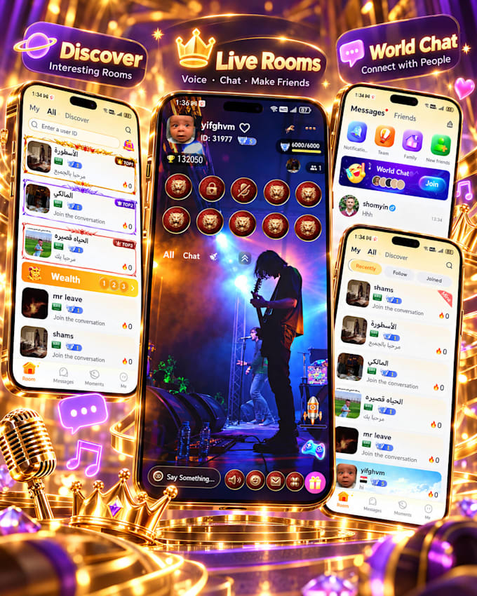 develop a voice chat app for android and ios