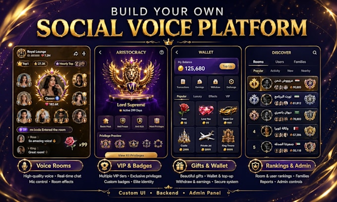 develop a voice chat app for android and ios