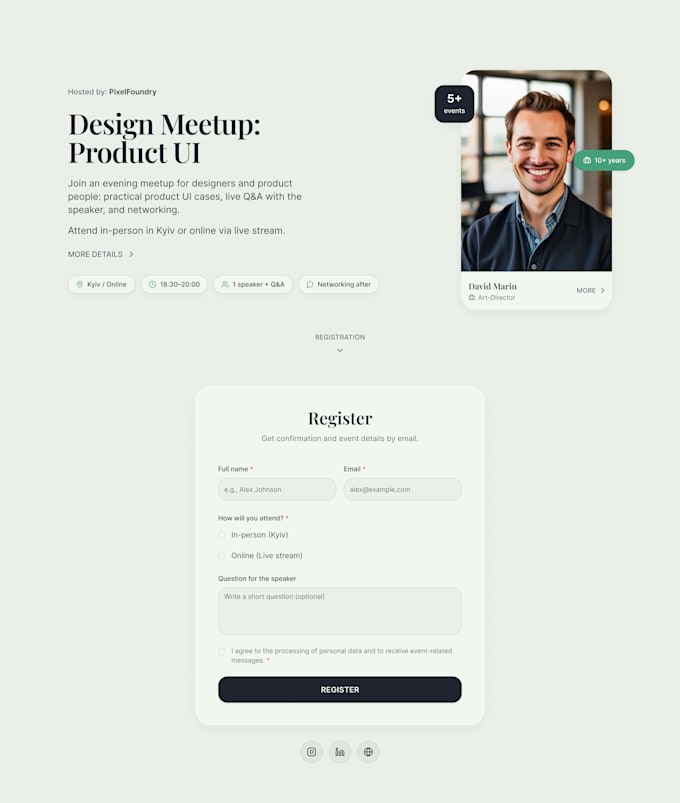 build fully functional lead form