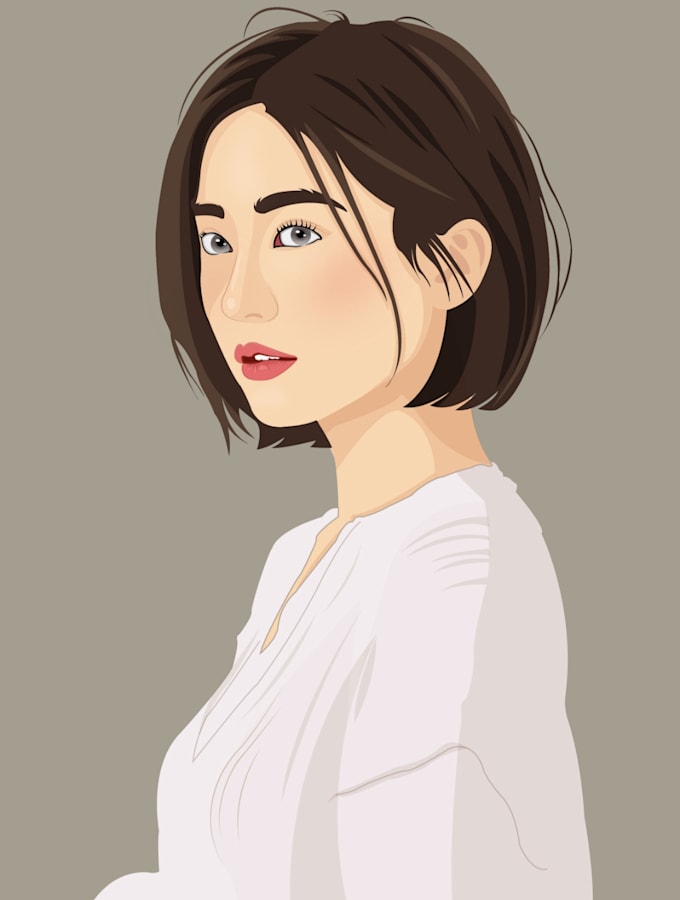 create a custom vector portrait