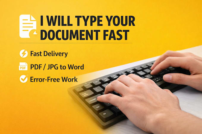 fast and accurate typing work