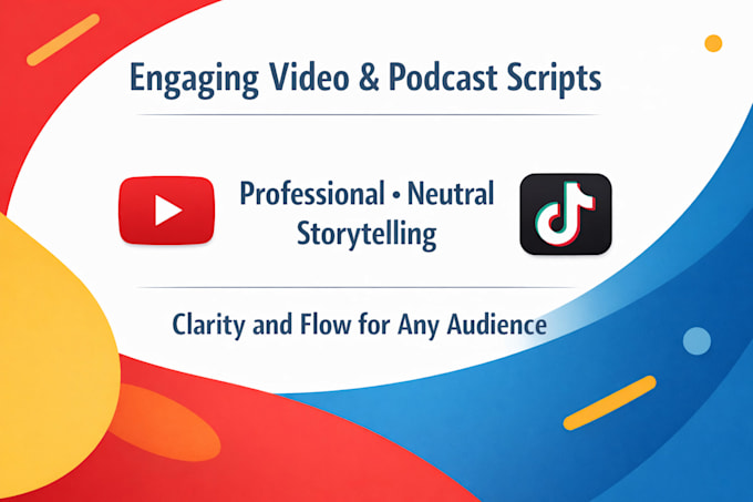 write engaging scripts for youtube videos or podcasts