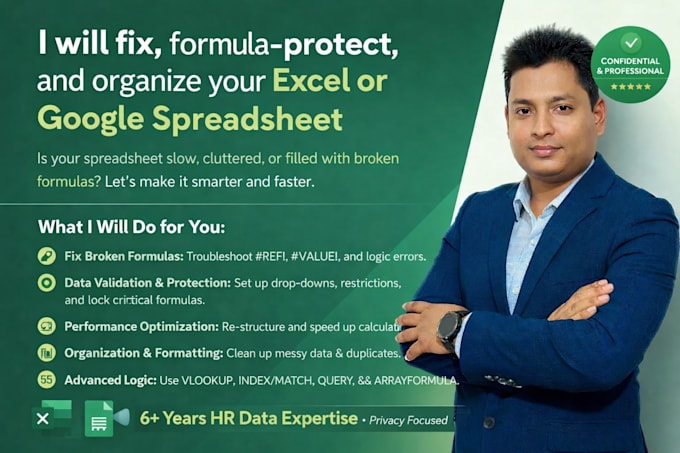 fix your excel or google spreadsheet