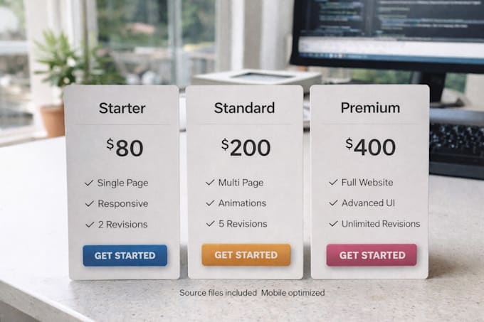build a modern responsive website