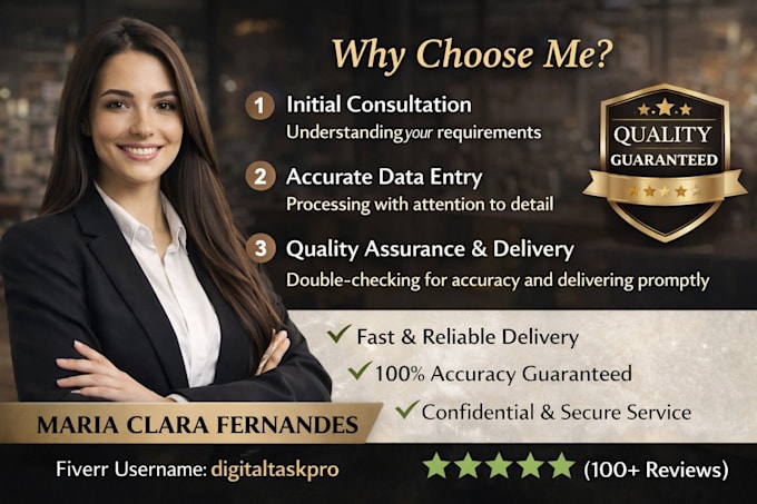 do accurate data entry, web research and exel data typing