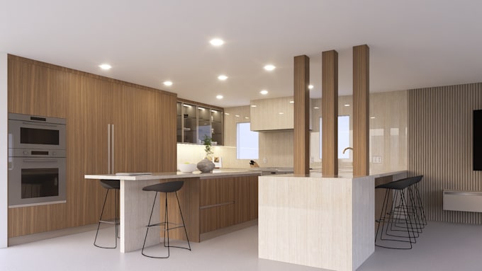create phoyorealistic 3d interior renderings