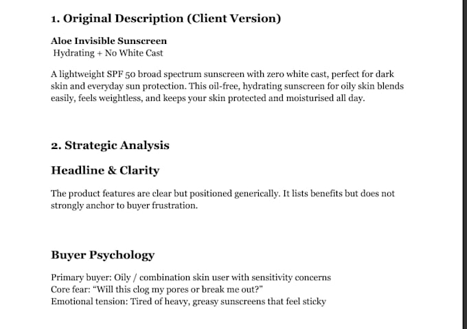 high converting product descriptions for e commerce brands