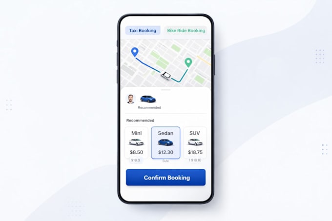 develop a taxi or ride booking app like uber with full admin panel