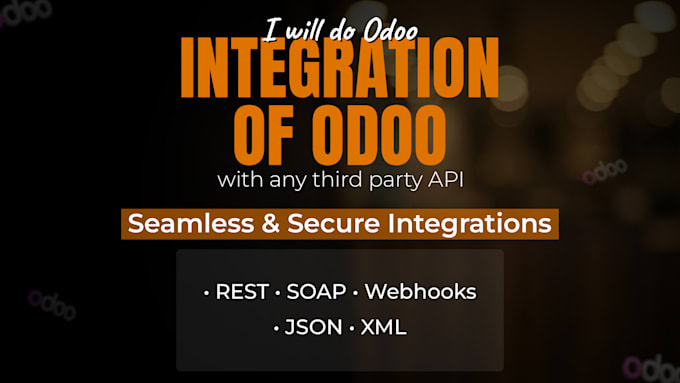 do integration of odoo with any third party API