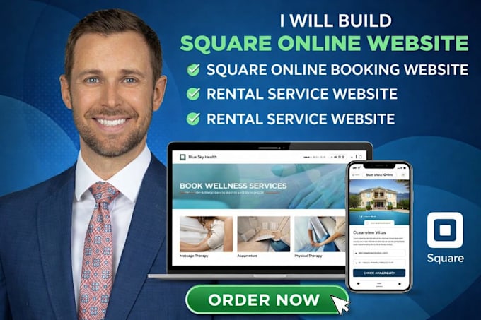 build square online website square online booking website rental service website
