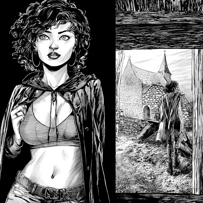 draw graphic novel and comic book illustration