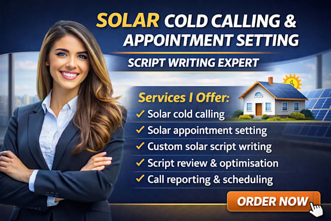 do solar cold calling and book qualified appointments for your business