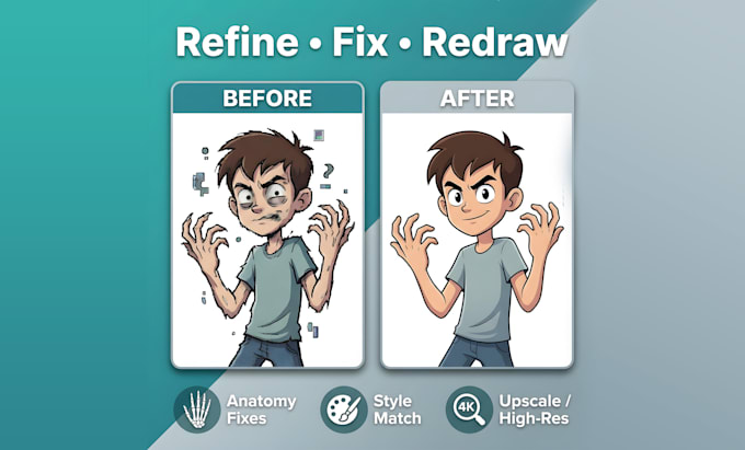 improve, correct, or redraw your ai art professionally