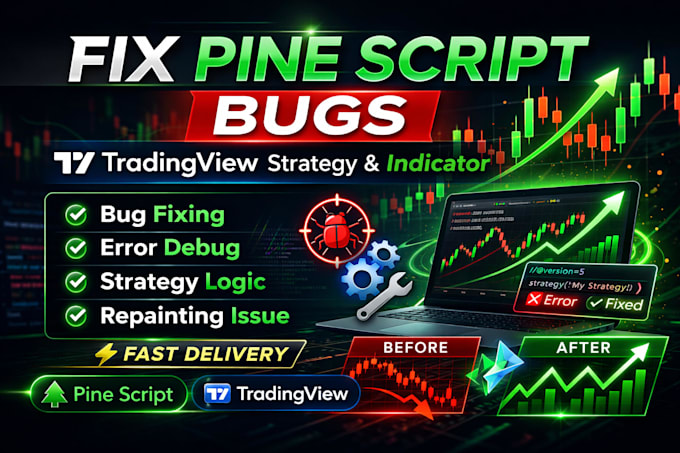 Fix your tradingview pine script errors and modify your strategy by ...