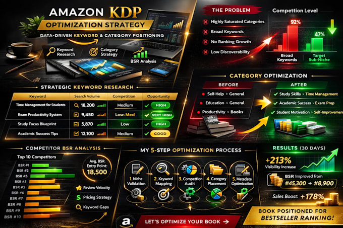 do amazon KDP keyword research and category optimization for bestseller ranking