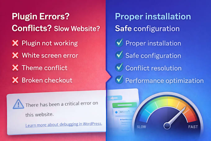 install and troubleshoot plugins on wordpress