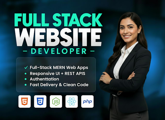 build fullstack website as a web developer, website development