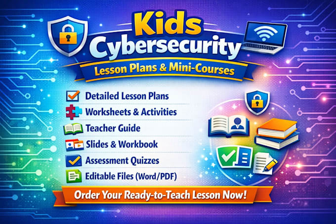 kids cybersecurity lesson plans ready