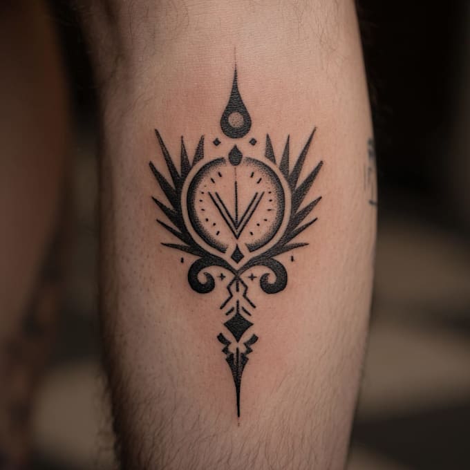 create handdrawn persian arabic calligraphy tattoo in 24h