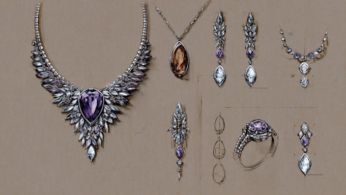 design custom jewelry sketches