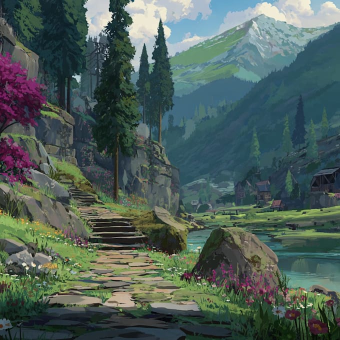create realistic environment concept art