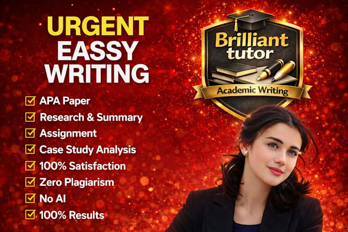 do urgent essay writing, research, case studies, assignments and proposals