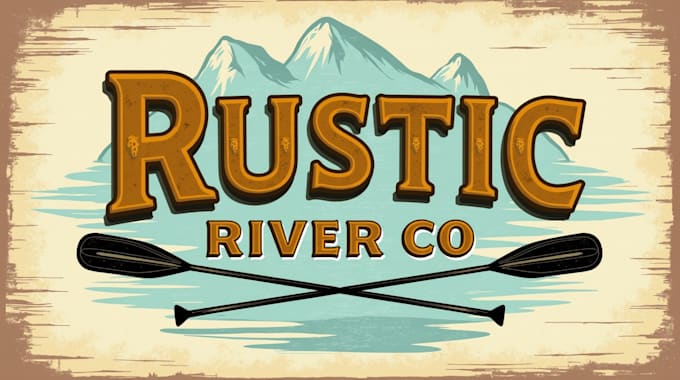give a high quality rustic river co logo within 12 hours