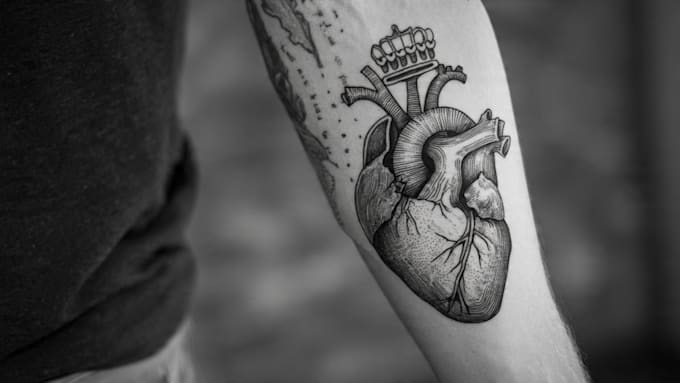 design a professional blackwork tattoo